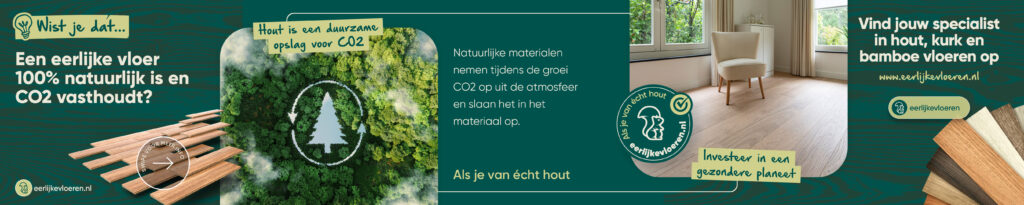 Wist je dat een eerlijke vloer 100% natuurlijk is en CO2 vasthoudt?